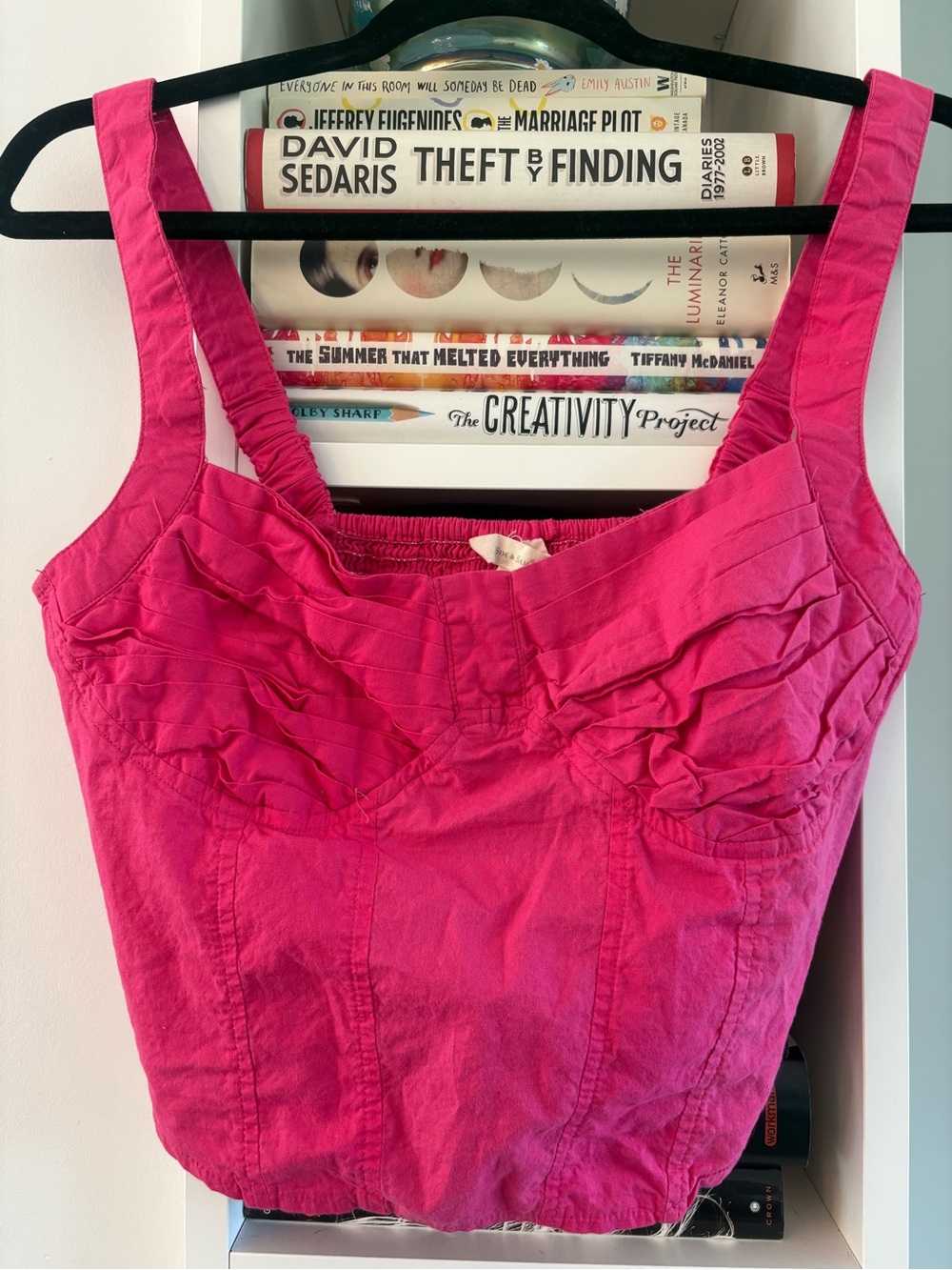 Sim & Sam Hot Pink Cropped Corset Style Top. MAKE ME AN OFFER!